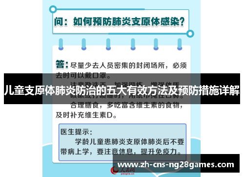 儿童支原体肺炎防治的五大有效方法及预防措施详解