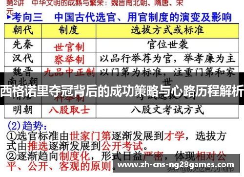 西格诺里夺冠背后的成功策略与心路历程解析